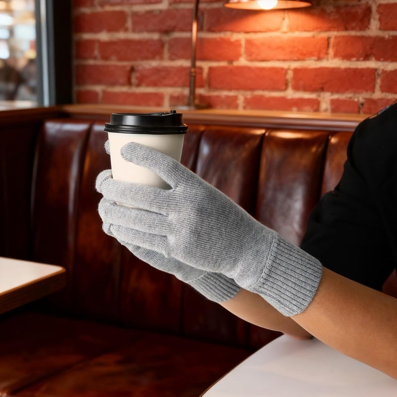 Wander Merino Wool Running Gloves for Winter Lightweight Touchscreen Thermal Knit Glove for Men&Women Upgraded - Image 4